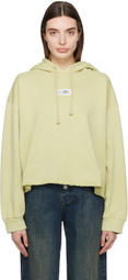MM6 Maison Margiela Green Unbrushed Hoodie