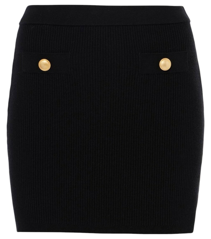 Photo: Alessandra Rich Wool and cashmere miniskirt
