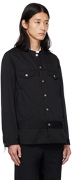 Black Comme des Garçons Black Raw Edge Jacket