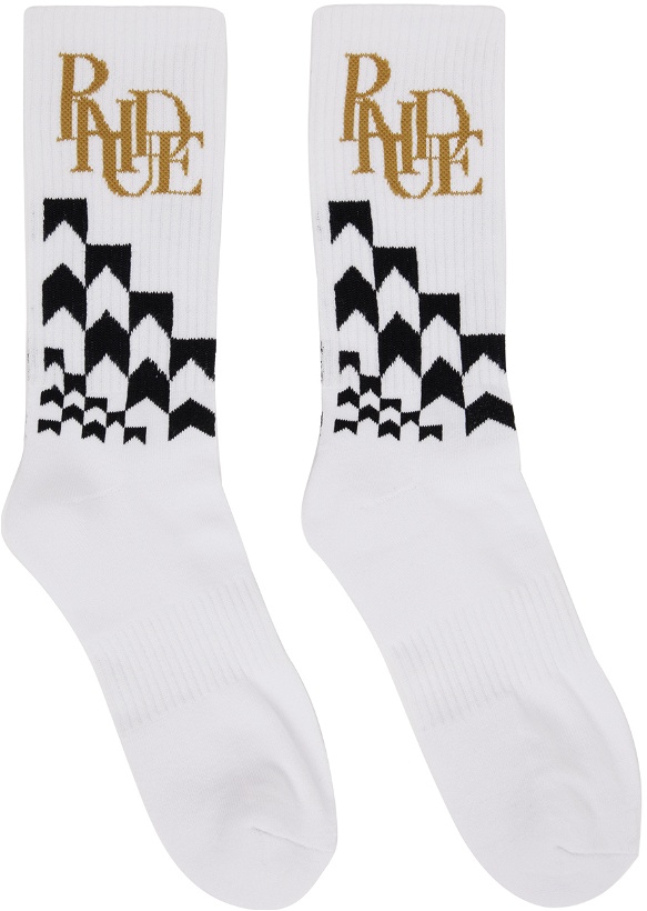Photo: Rhude White Racing Socks