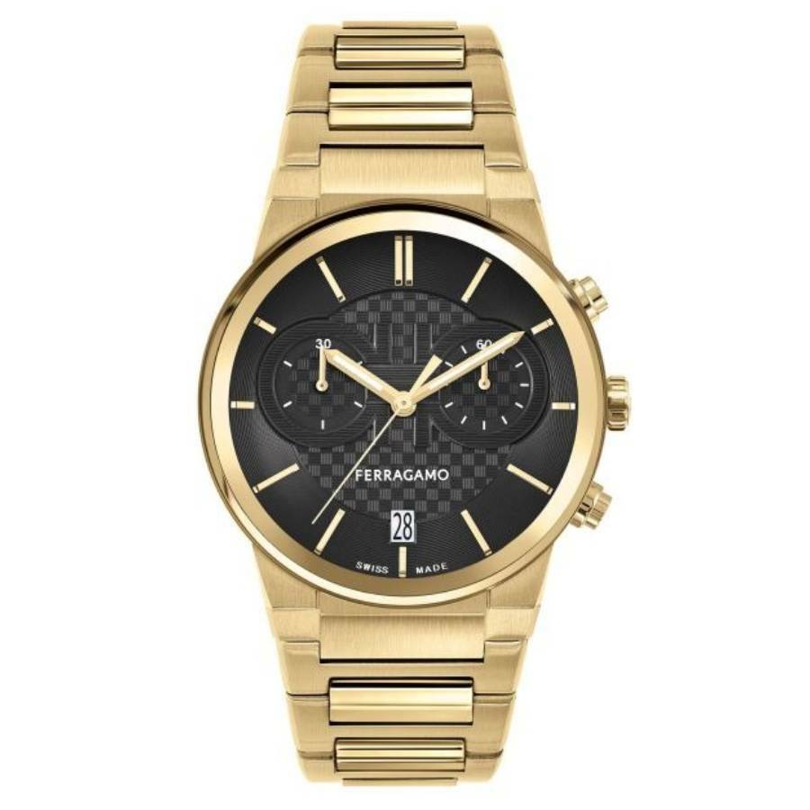 Ferragamo F-80 Classic Quartz Green Dial Mens Watch SFDT00119