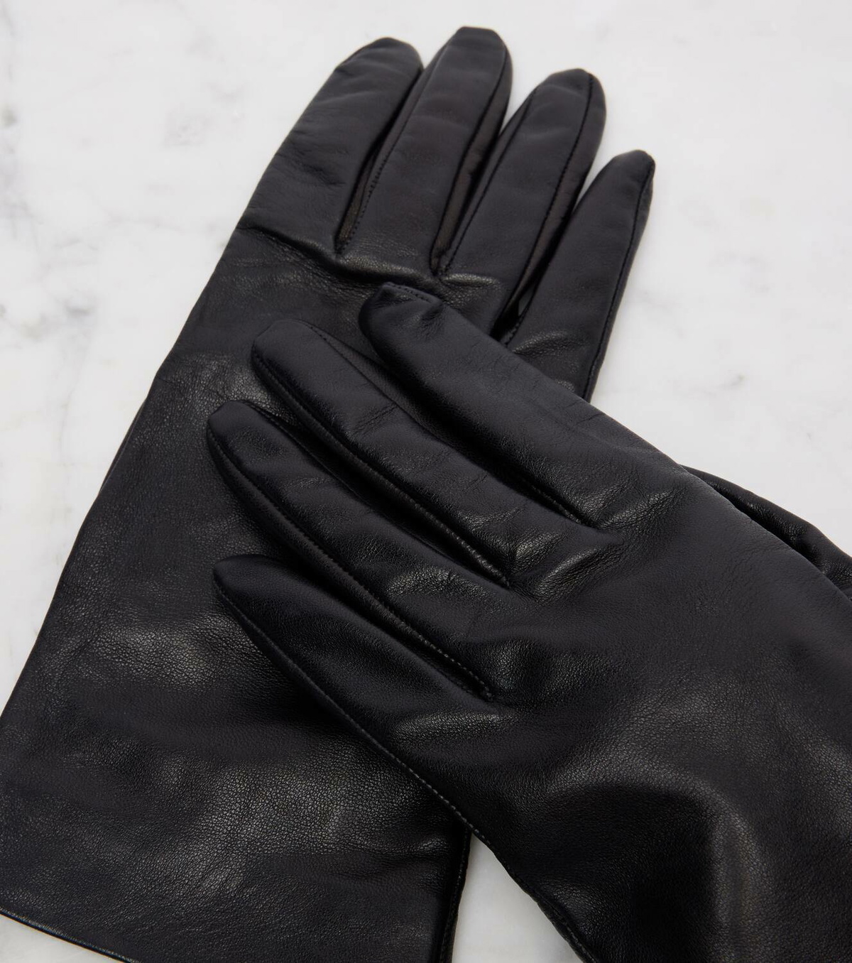 Saint Laurent Cassandre leather gloves