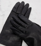 Saint Laurent Cassandre leather gloves