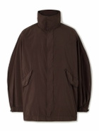 ATON - Garment-Dyed Shell Jacket - Brown