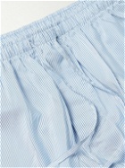 Zimmerli - Pinstriped Satin Pyjama Trousers - Blue