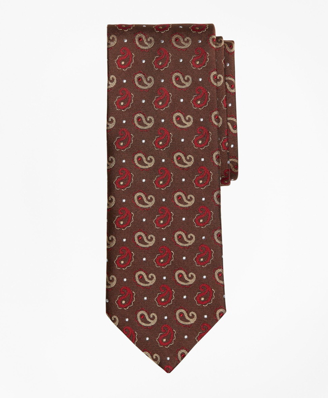 Photo: Brooks Brothers Men's Pine and Dot Tie | Brown