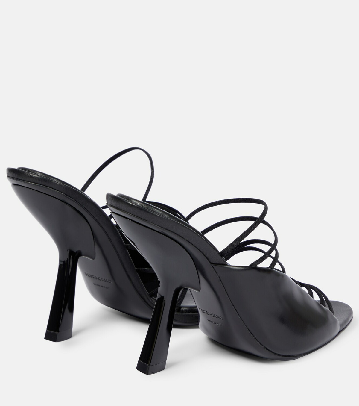 靴 Satin&Leather Sandal Salvatore Ferragamo Ferragamo - Leather sandals Salvatore Ferragamo
