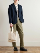 Sunspel - Unstructured Cotton-Piqué Blazer - Blue