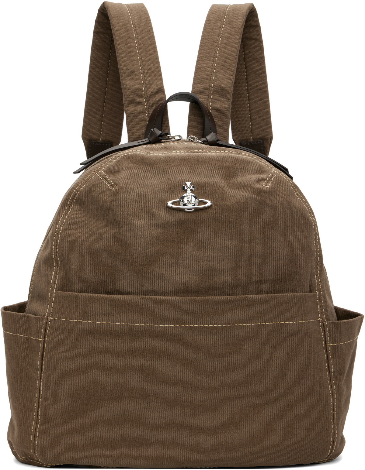 Vivienne Westwood Khaki George Medium Backpack