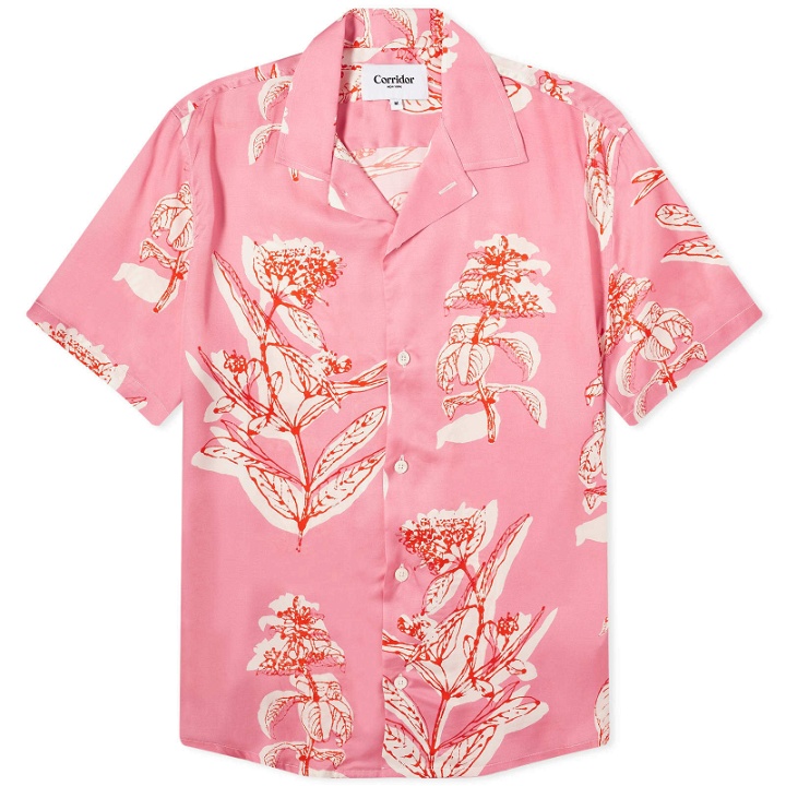 Photo: Corridor Men's Floral Vacation Shirt in Pink