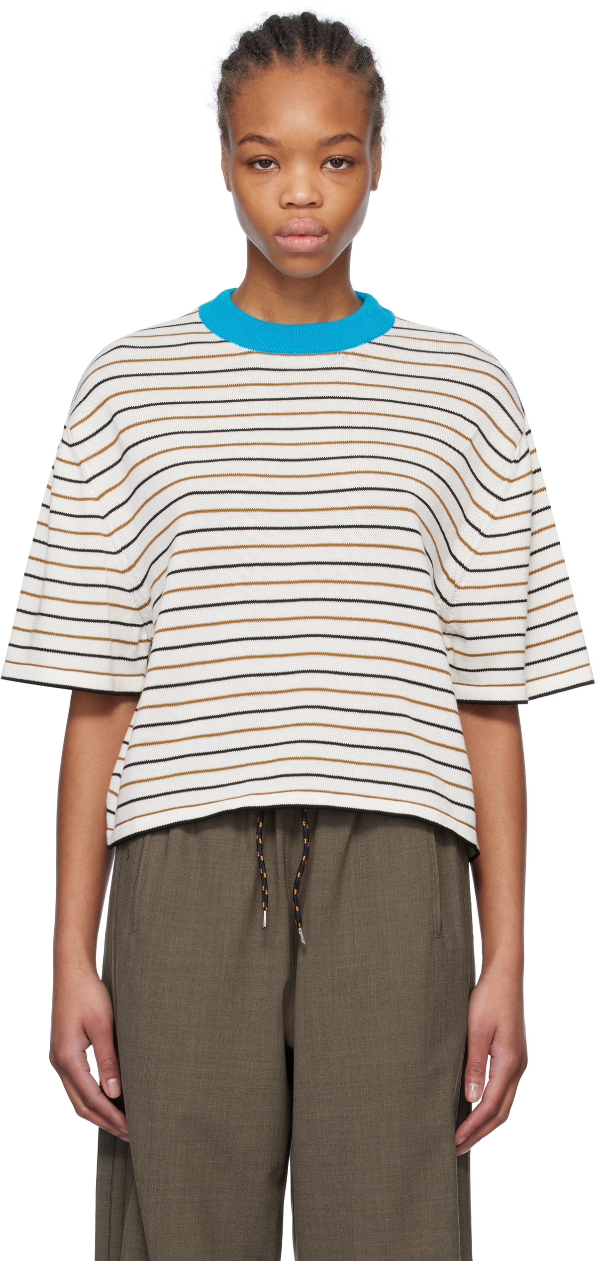 Cordera Multicolor Cotton Striped T-shirt