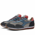 Diadora Men's Equipe H Dirty Stone Wash Evo Sneakers in Vapour Blue/Bering Sea