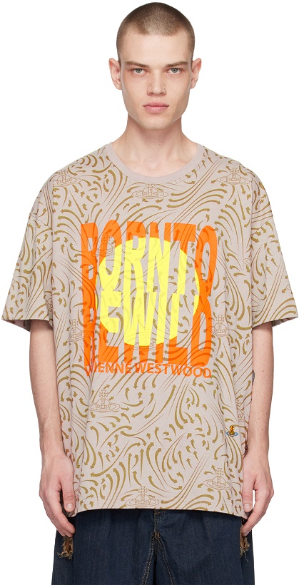 Photo: Vivienne Westwood Taupe Printed T-Shirt