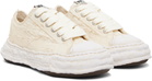 Maison MIHARA YASUHIRO Off-White 'Peterson23' OG Sole Ripped Overdye Canvas Sneakers