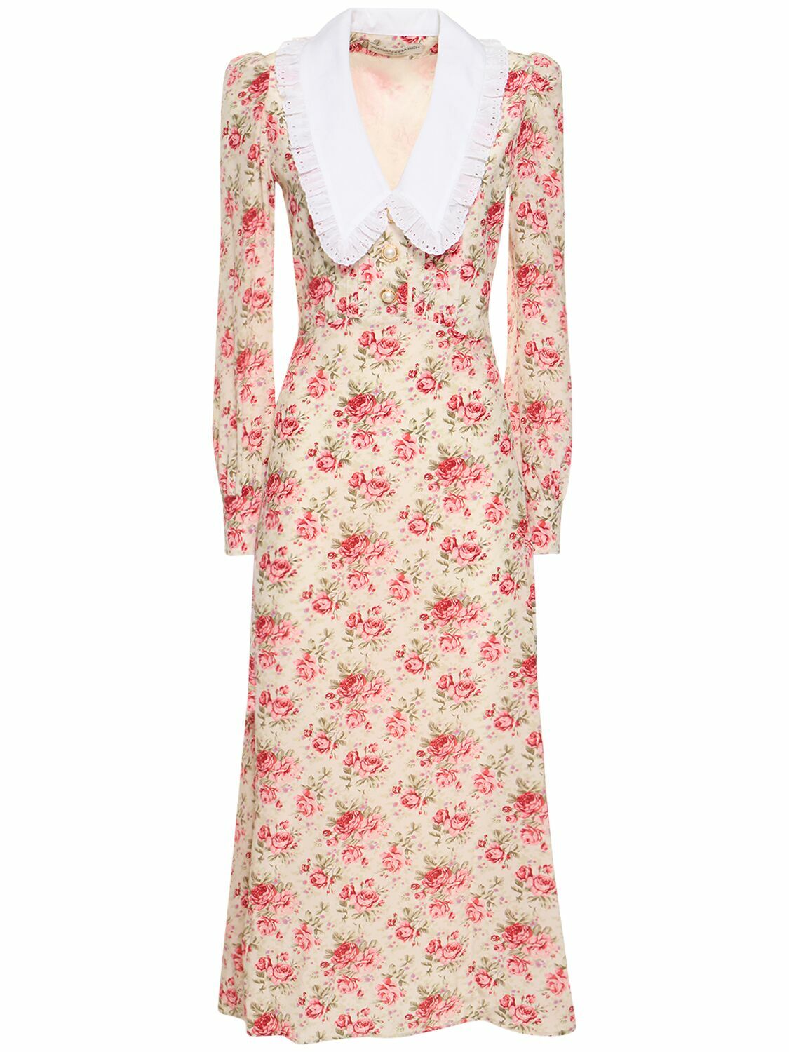 ALESSANDRA RICH FABX3687K42640108 関税送料込 ALESSANDRA RICH - Silk draped dress | Leam Roma - Luxury