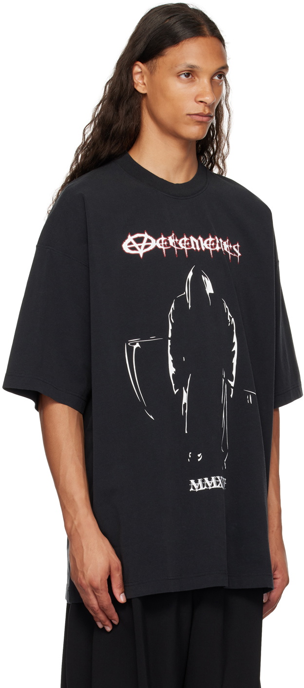 vetements 21ss Tシャツ VETEMENTS (ヴェトモン) フロントプリント クルーネック 半袖 Tシャツ