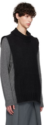 Jil Sander Black Vented Vest