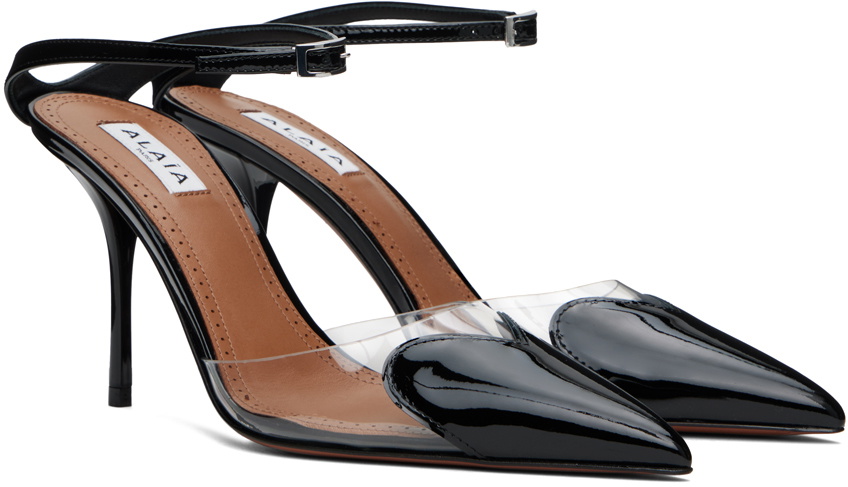 ALAÏA Black 'Le Cœur' 90 Heels