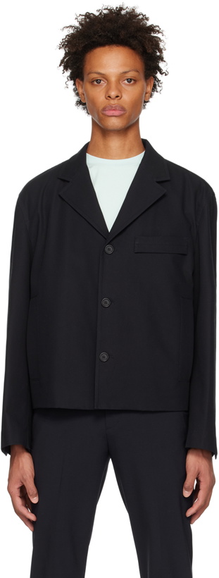 Photo: Solid Homme Navy Cropped Blazer