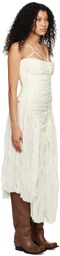 Elena Velez SSENSE Exclusive Off-White Midi Dress