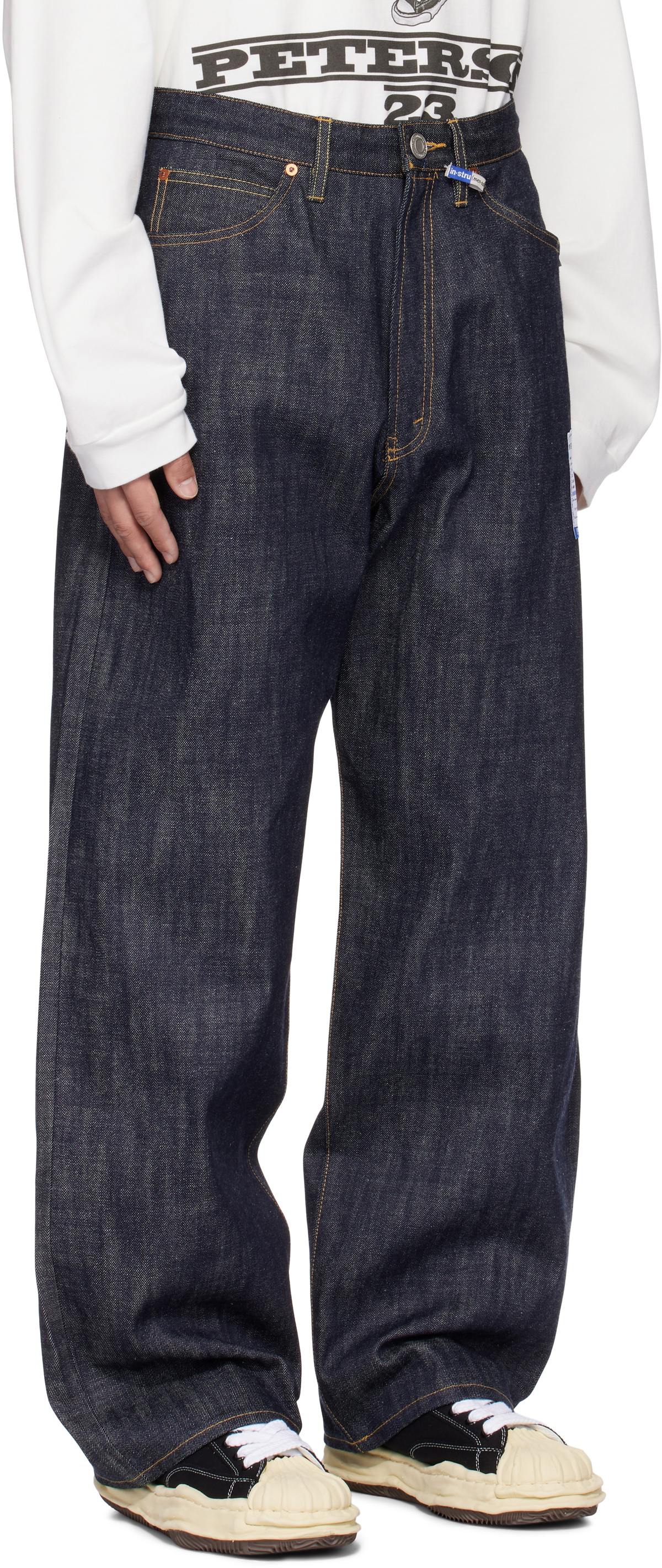 Maison MIHARA YASUHIRO Blue Selvage Denim Baggy Pants Maison Maison MIHARA YASUHIRO Blue Selvage Denim Baggy Pants Maison