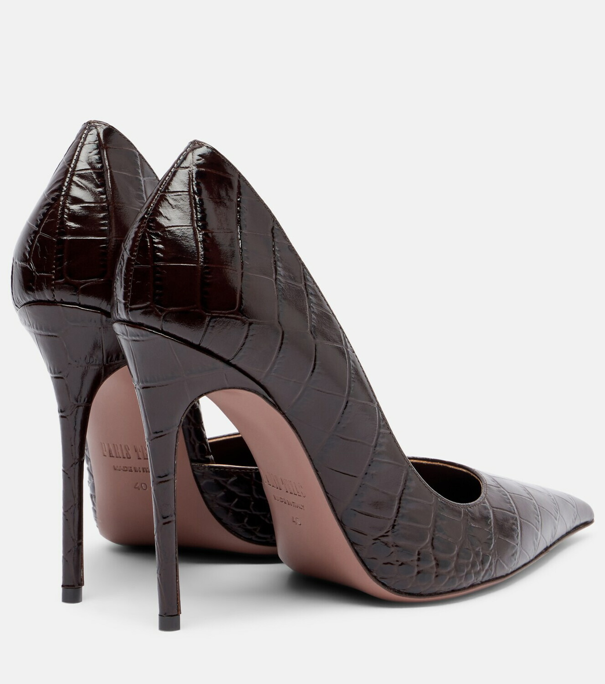 Paris Texas Vera croc-effect leather pumps