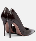 Paris Texas Vera croc-effect leather pumps