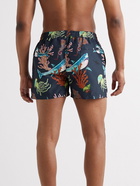 Paul Smith - Short-Length Printed Recycled Swim Shorts - Blue