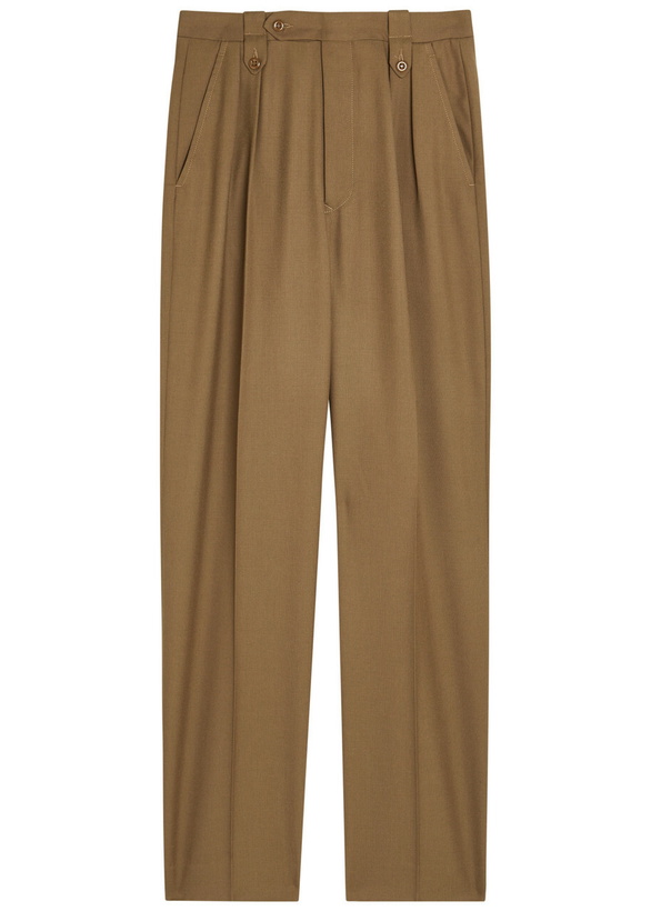 Photo: Maison Margiela Tailored Straight-leg Wool Trousers Brown