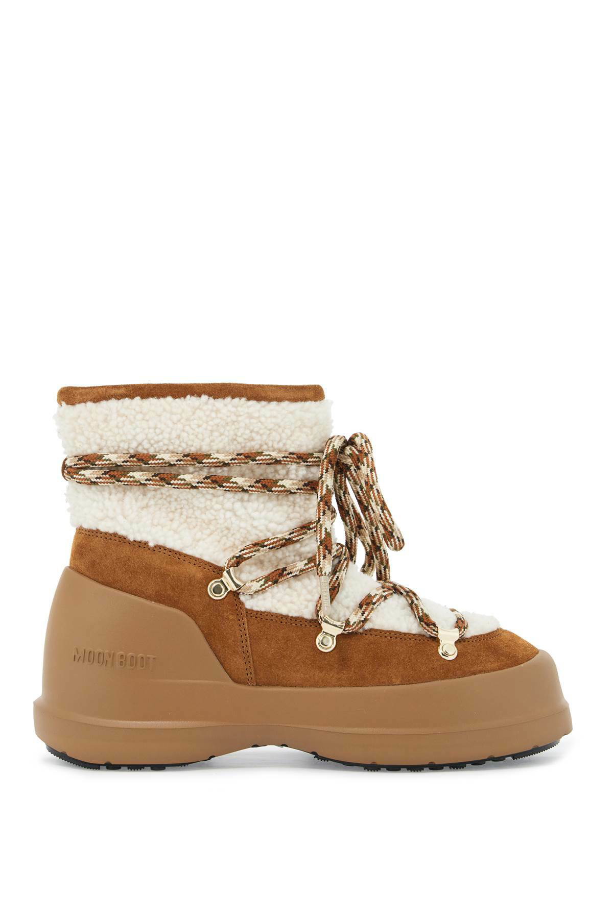 スリッポン MOON BOOT Sand teddy fabric MB Park Puffer slip on Moon Boot Sand Teddy Fabric Mb Park Puffer Slip On In Beige