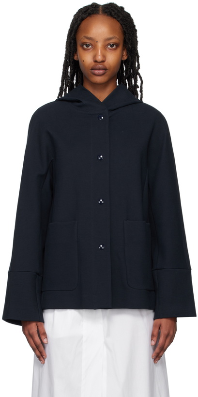 Photo: Max Mara Leisure Navy Hooded Jacket