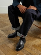 Drake's - Charles Leather Penny Loafers - Black