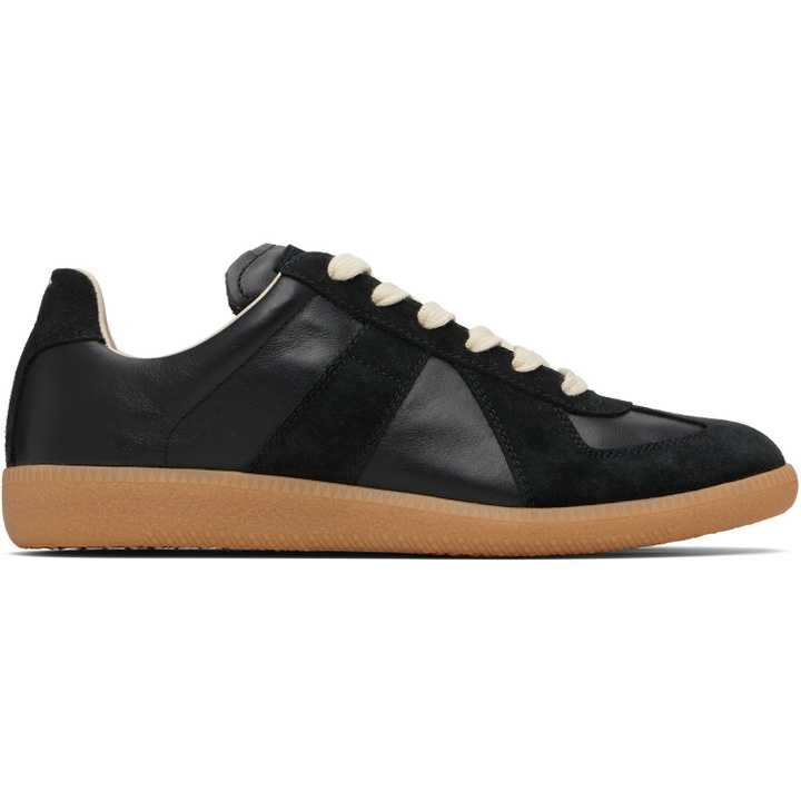 Photo: Maison Margiela Black Replica Sneakers