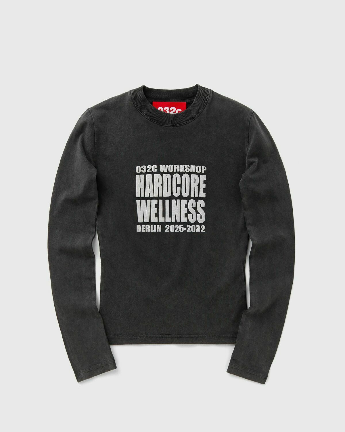 032c HARDCORE WELLNESS TIGHT LONGSLEEVE Black Womens Longsleefe