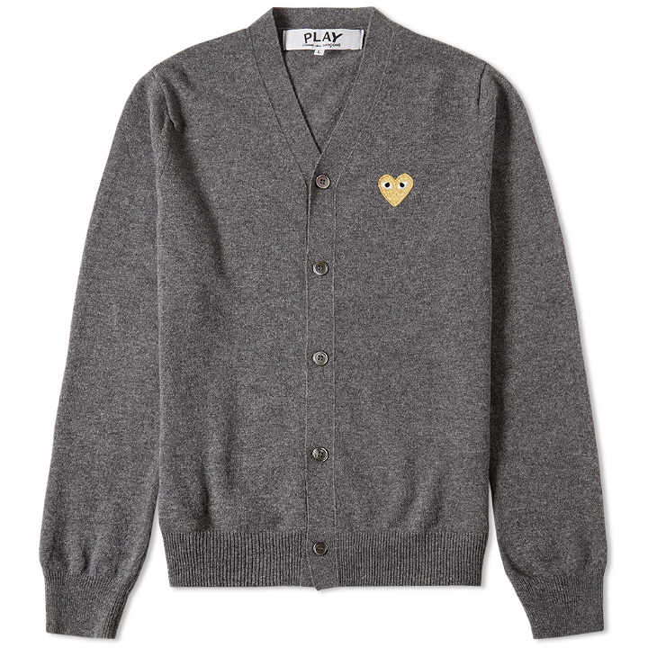 Photo: Comme des Garcons Play Gold Heart Cardigan