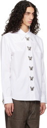 Chopova Lowena White Butterfly Shirt