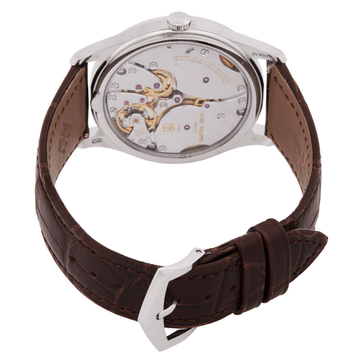 Patek Philippe Calatrava Hand Wind Salmon Dial Mens Watch 6196P-001