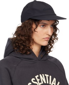 Fear of God ESSENTIALS Black Signature 5 Panel Cap
