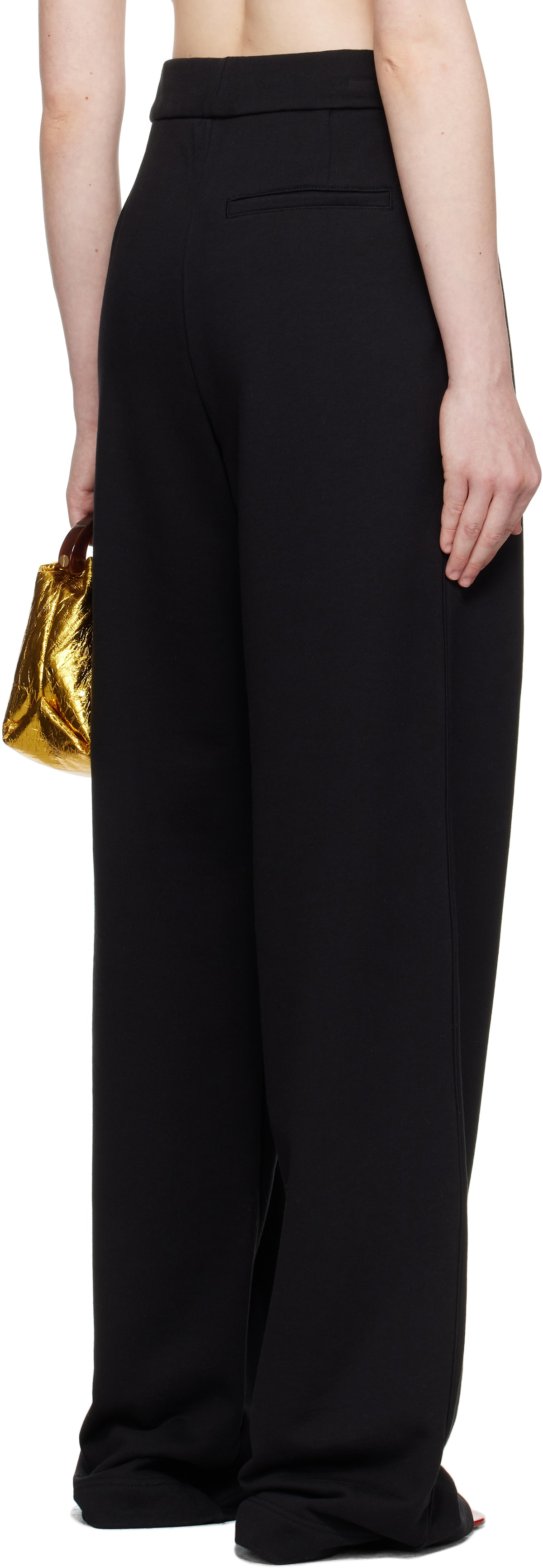 Dries Van Noten Black Straight Sweatpants