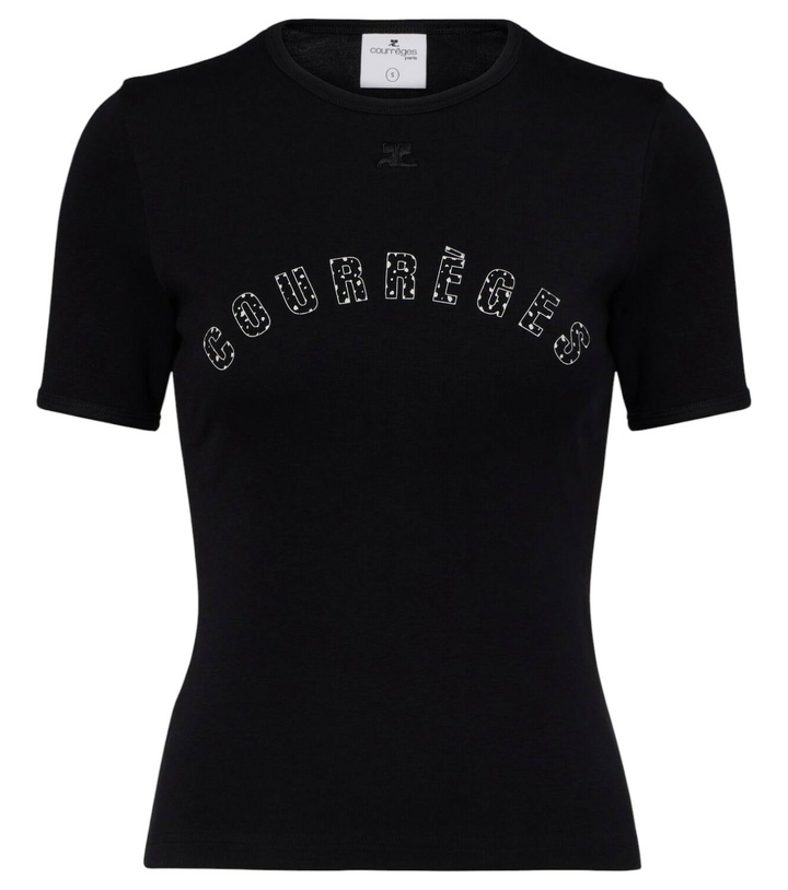 Photo: Courrèges Medusa printed cotton T-shirt