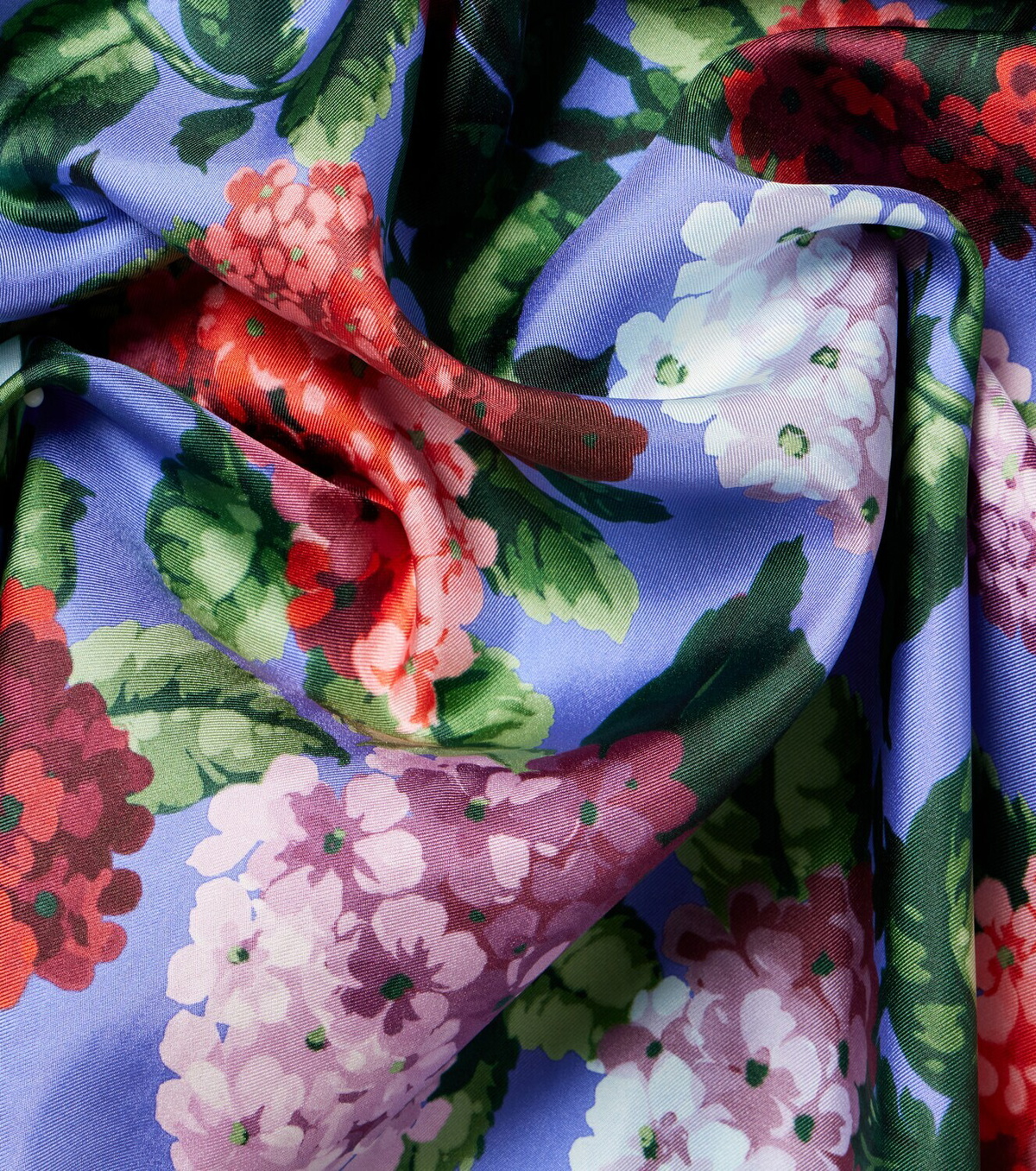 Carolina Herrera Floral silk twill scarf