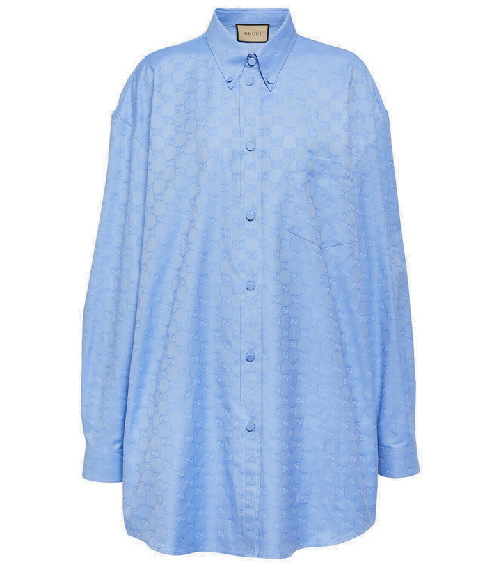 Photo: Gucci GG oversized cotton shirt