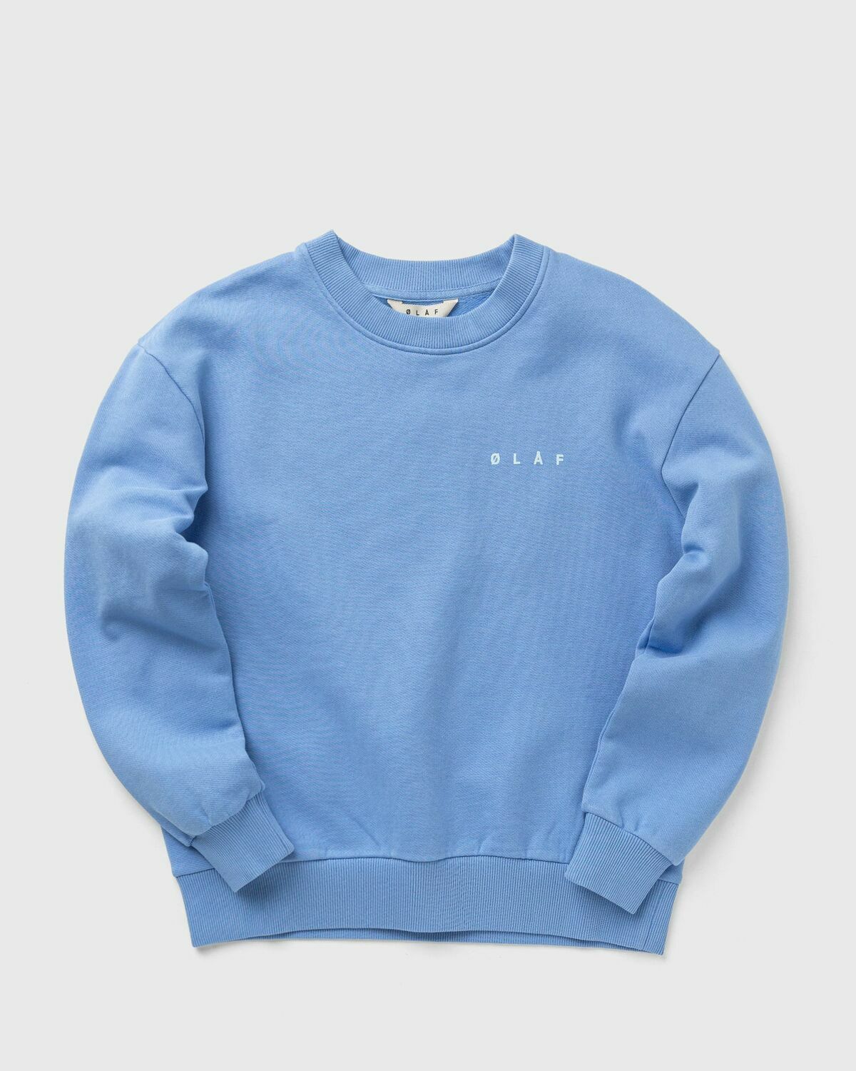 ØLÅF SPIRAL FACE CREWNECK Blue Womens Sweatshirt