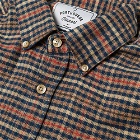 Portuguese Flannel Twill Button Down Check Shirt