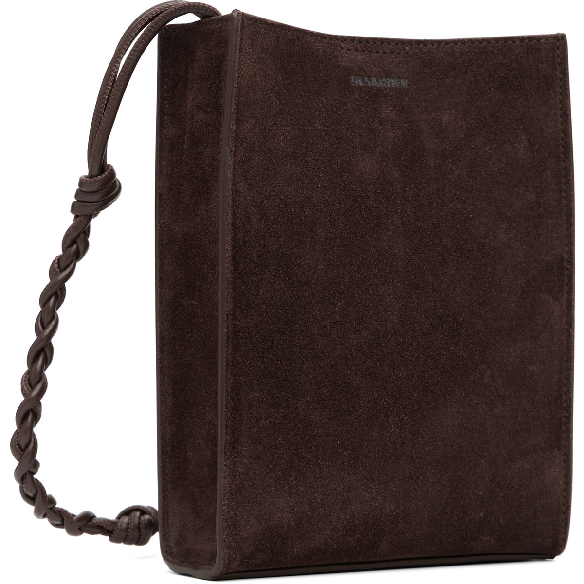 Jil Sander Brown Tangle Small Pouch