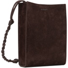Jil Sander Brown Tangle Small Pouch