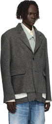 Andersson Bell Gray Inside Out Wool Blazer