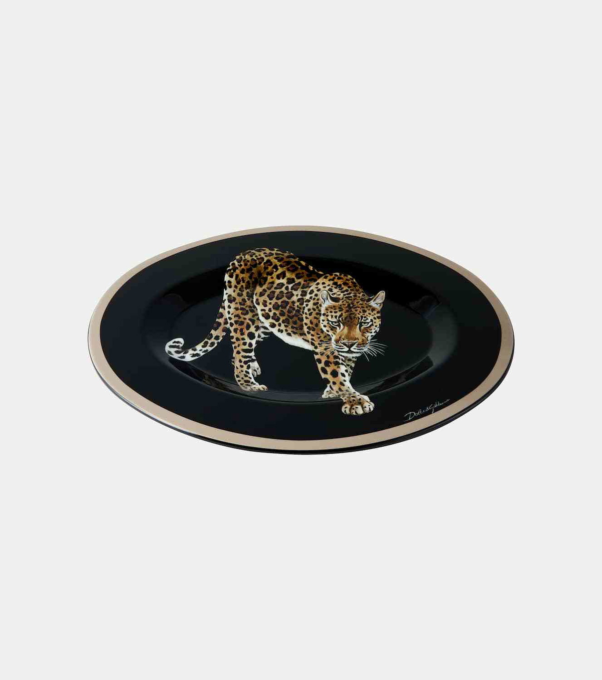 Dolce&Gabbana Casa Leopardo wooden tray