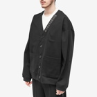 Mastermind Japan Men's High Density Cotton Cordigan in Black