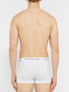 Calvin Klein Underwear - Three-Pack Low-Rise Stretch-Cotton Boxer Briefs - White
